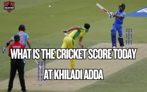 cricket score today